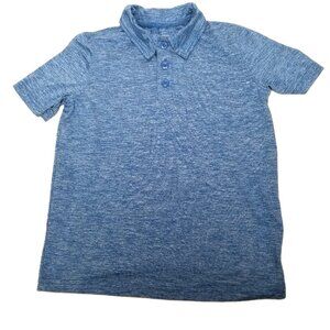 Jumping Beans Active Polo Shirt Boys Size 7 Blue Heather Athletic Performance